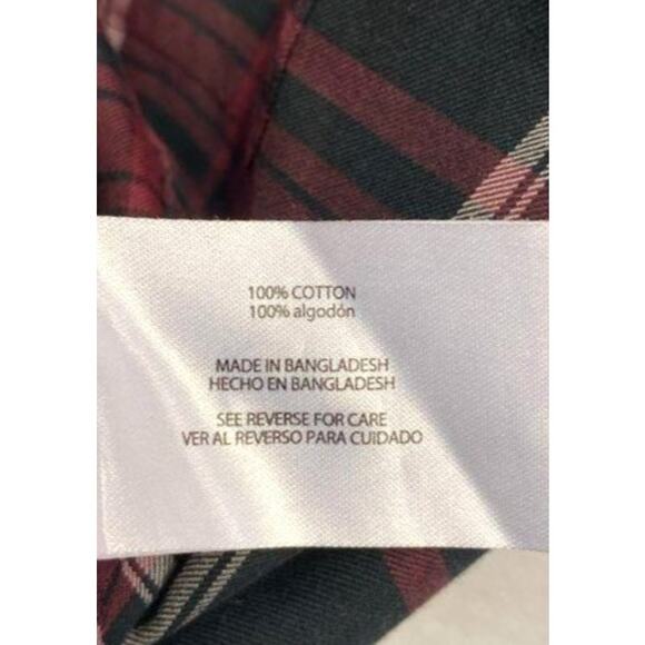 Orvis Plaid 100% Cotton Flannel Button Up Long Sleeve Shirt L - Picture 5 of 7